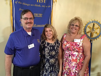 Linda (middle) at Pinellas Park Rotary Club
